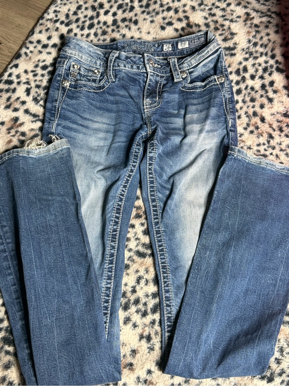 Women’s Blue Faded Bootcut Jeans